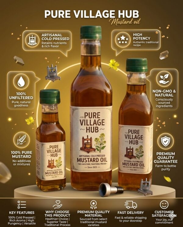 Premium Cold Pressed Mustard Oil